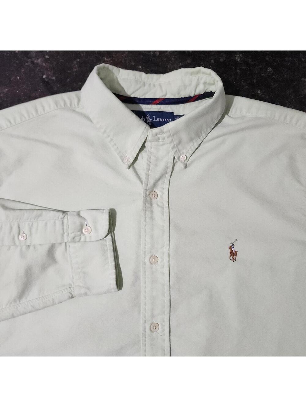 Polo Ralph Lauren Classic Fit Flesh Pony Button Down Oxford Mens Large Preppy